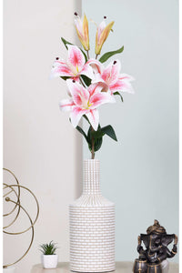 Art Street Artificial Oriental Lily Flower Sticks-Pink