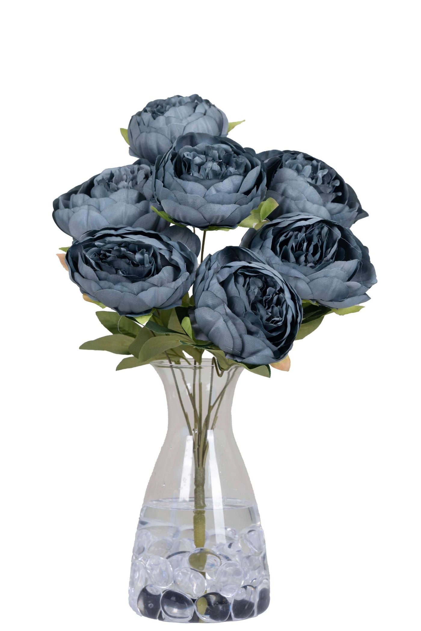 Peony Artificial Flowers Bunch for your home or office decor-Blue