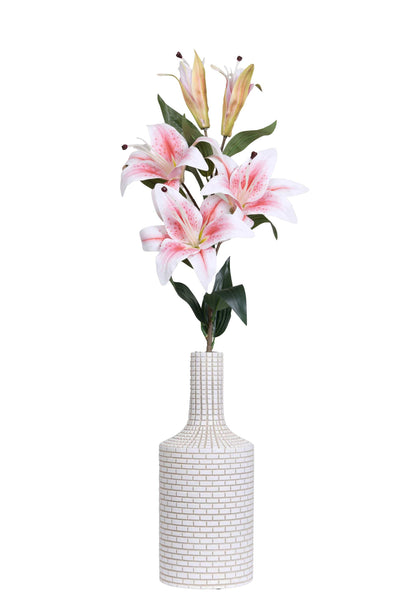 Art Street Artificial Oriental Lily Flower Sticks-Orange