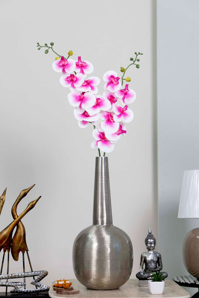 Dual Stem Artificial Orchid Flower-Dark Pink