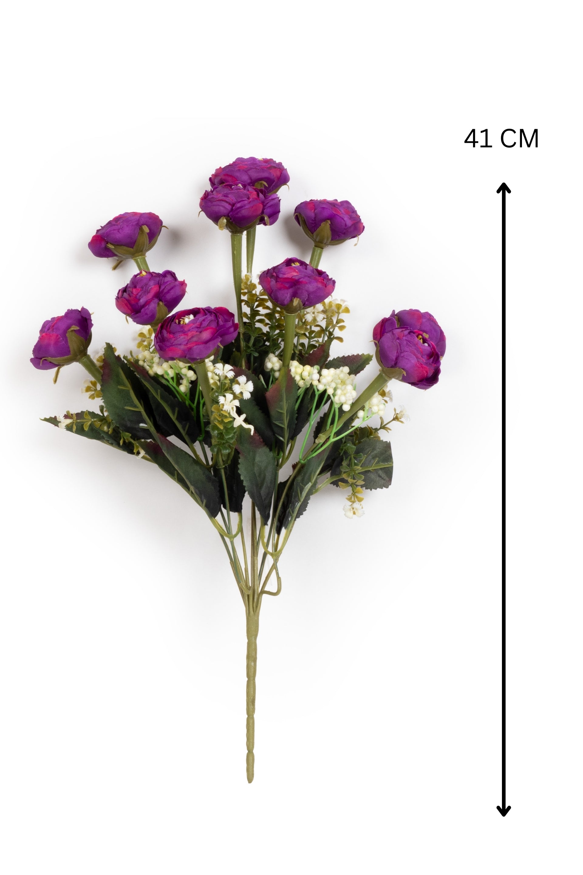 Vibrant Artificial Bloom Flower Bunch-Dark Pink