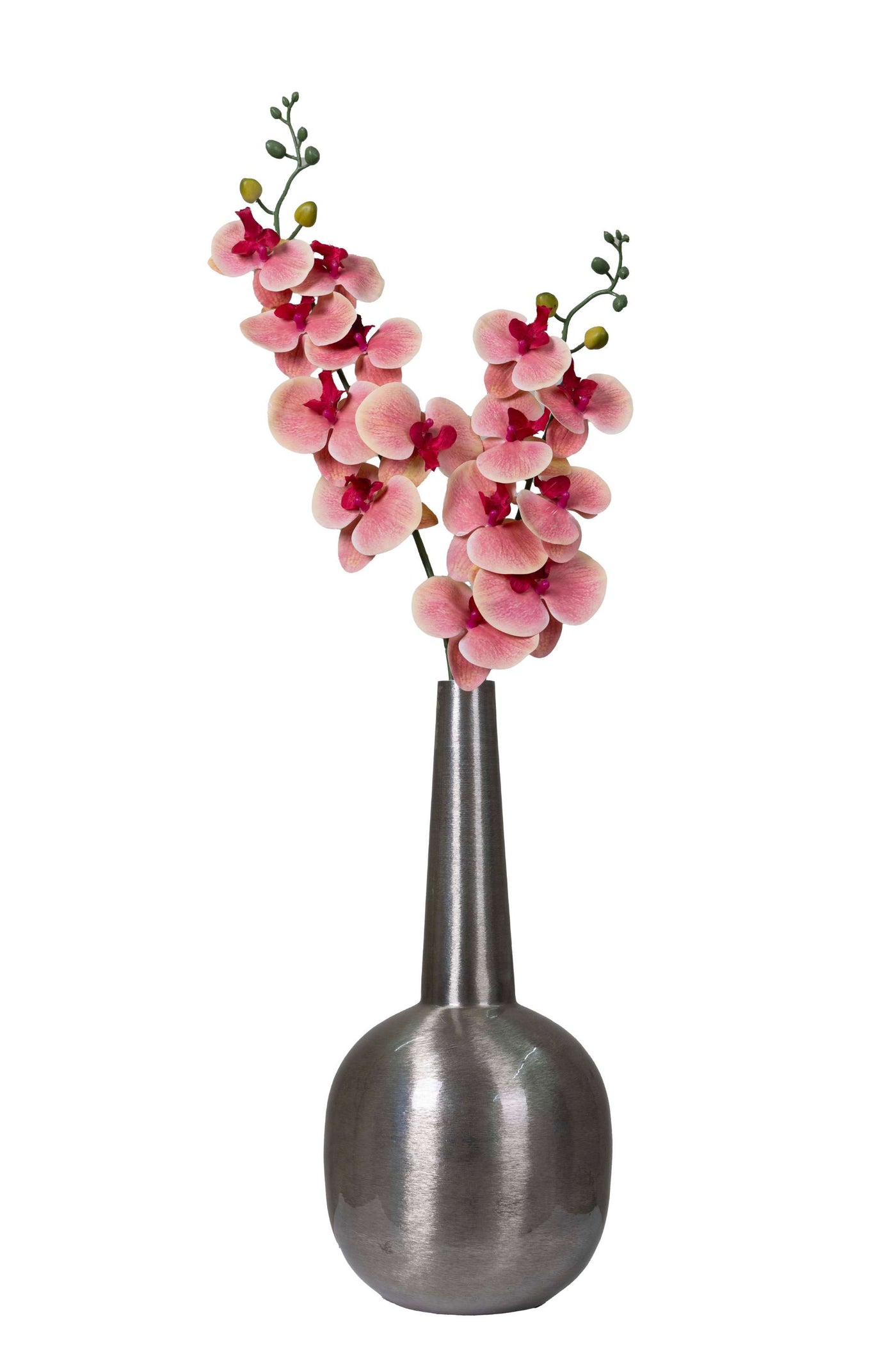 Dual Stem Artificial Orchid Flower-Dark Pink