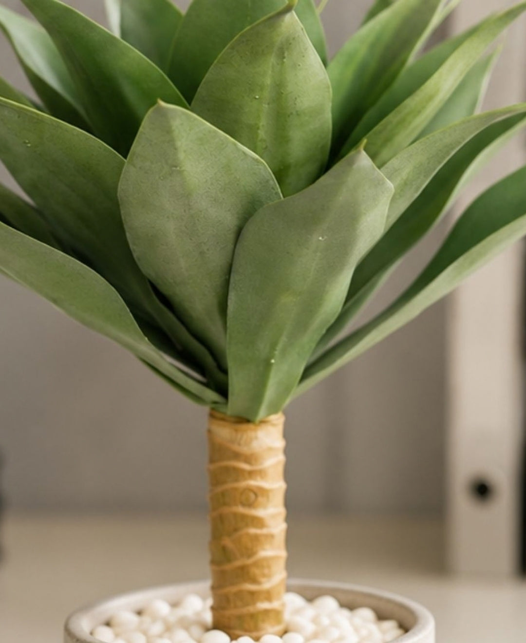 Medium Faux Agave Green Tabletop Plant without Pot