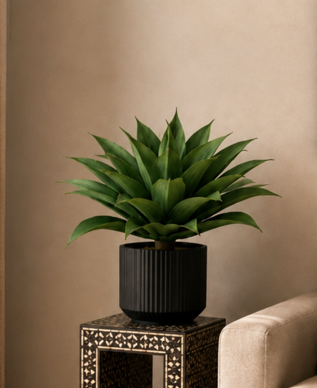 Premium Artificial Agave Succulent Plant Without Pot