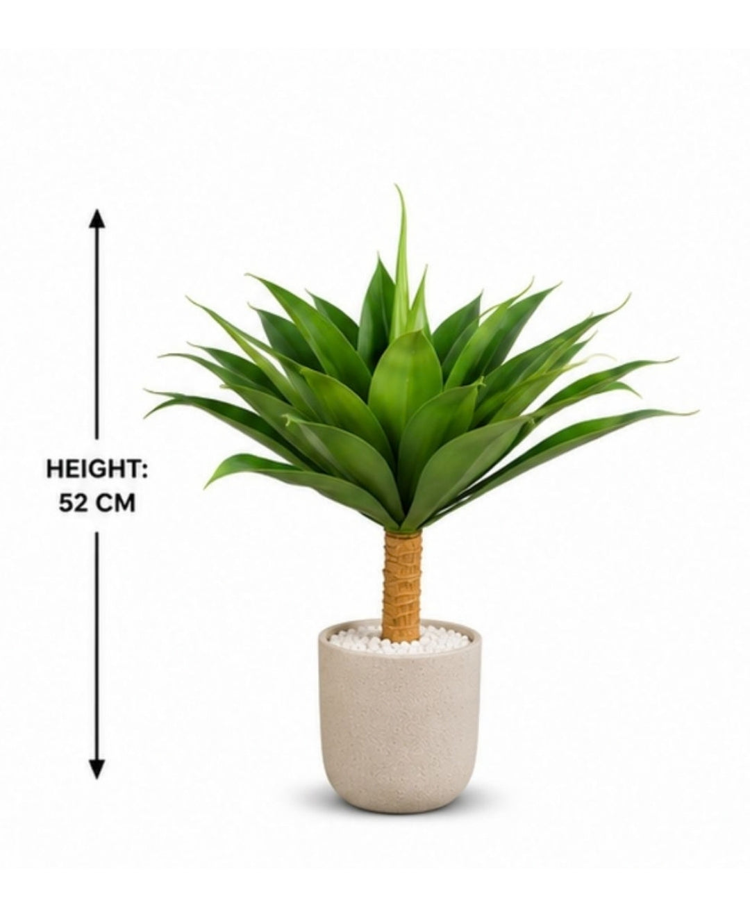 Large Artificial Agave Succulent Plant Without Pot