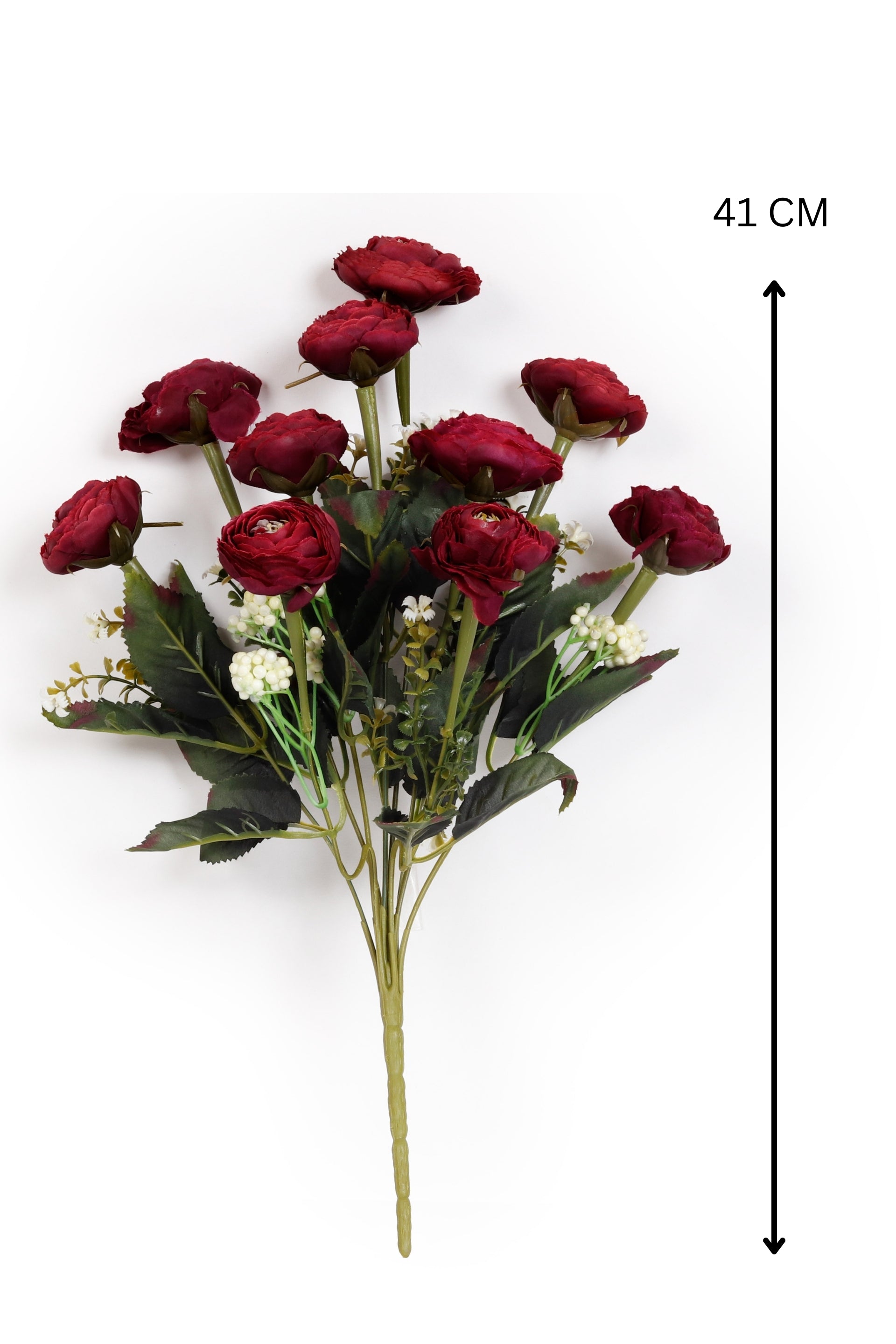 Vibrant Artificial Bloom Flower Bunch-Dark Pink