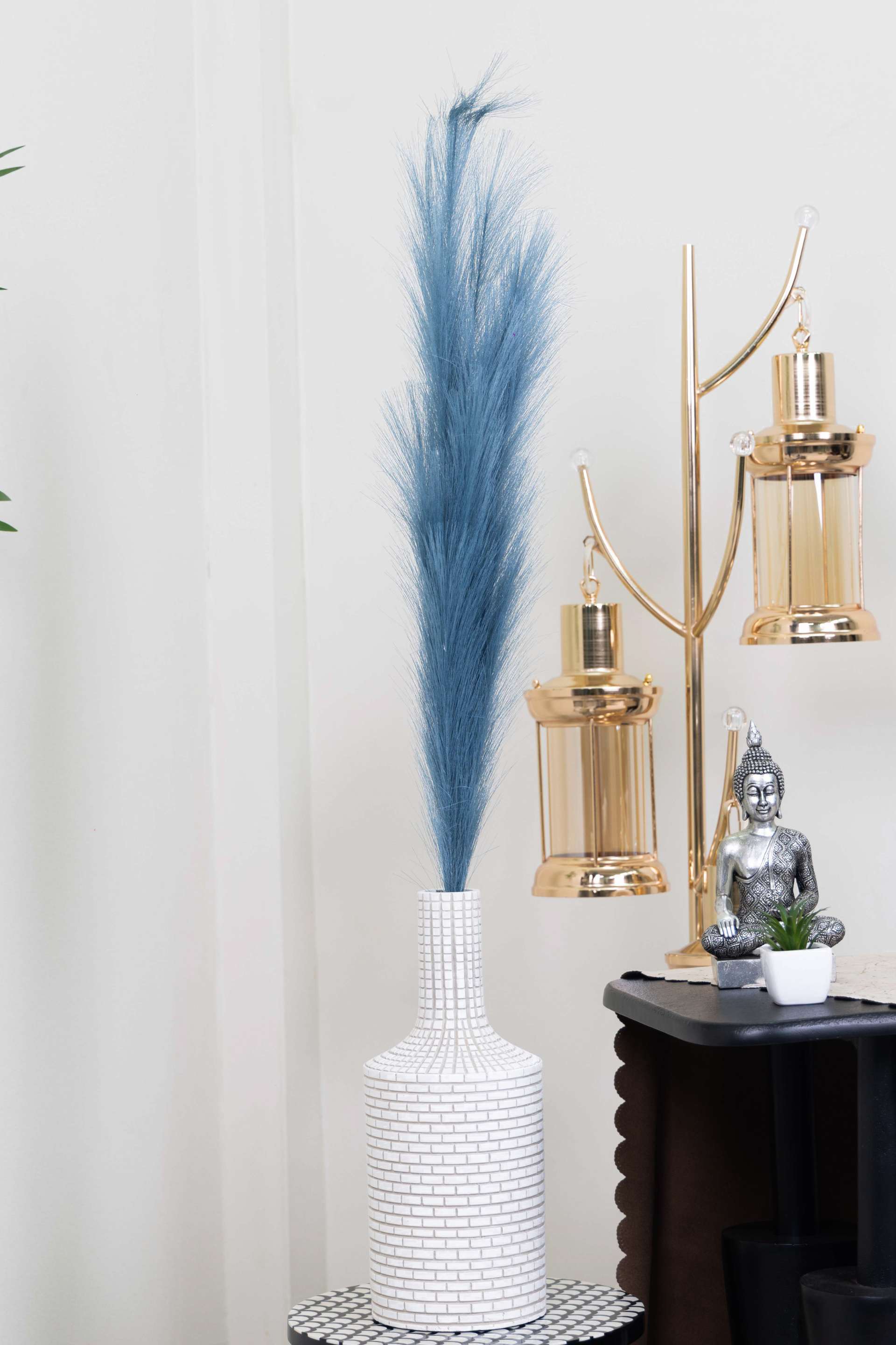 Charm Pampas Grass Stick-Dark Brown