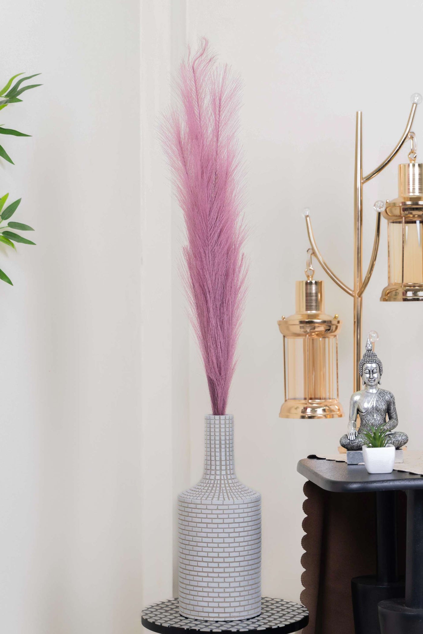 Charm Pampas Grass Stick-Light Pink