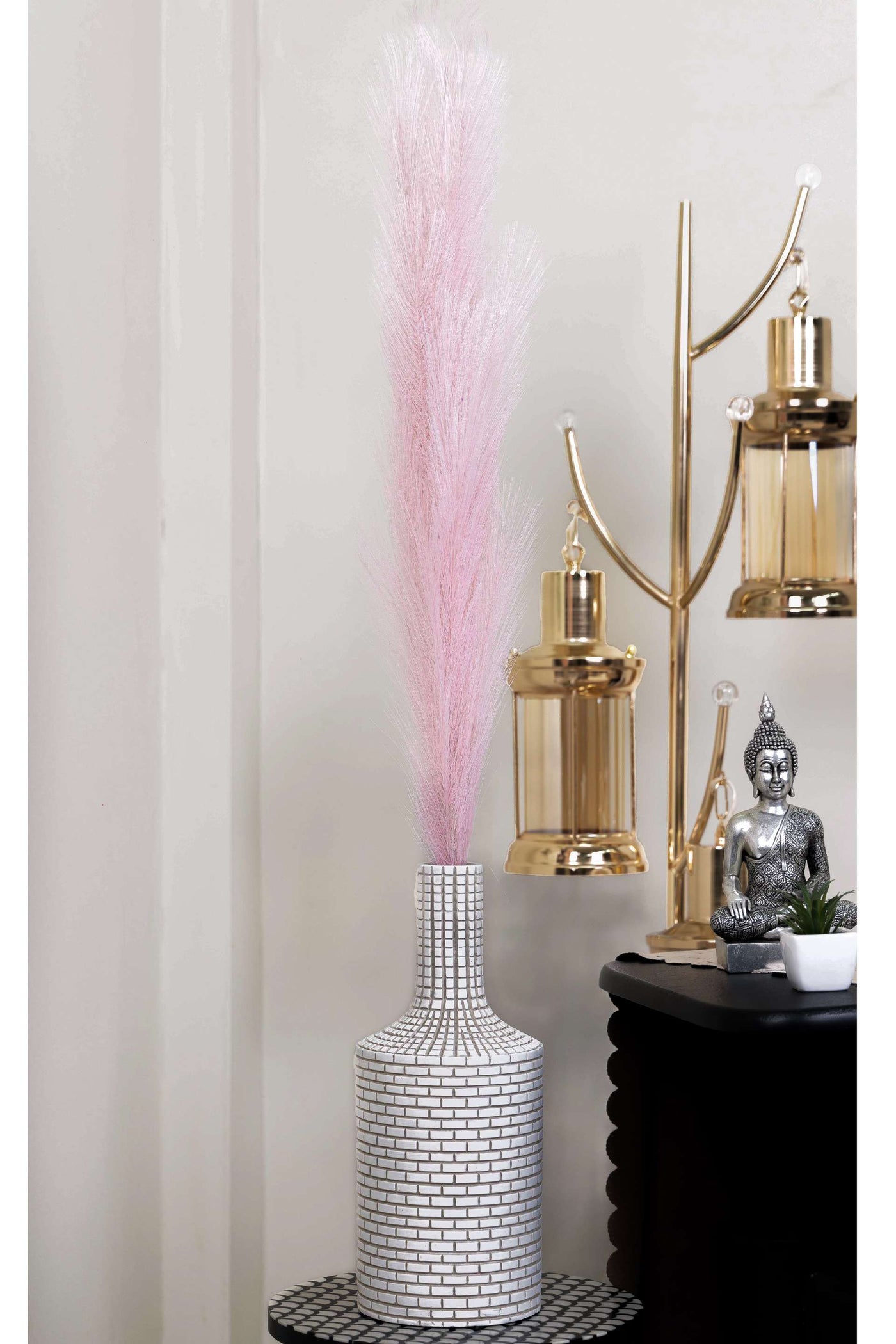 Charm Pampas Grass Stick-Light Pink