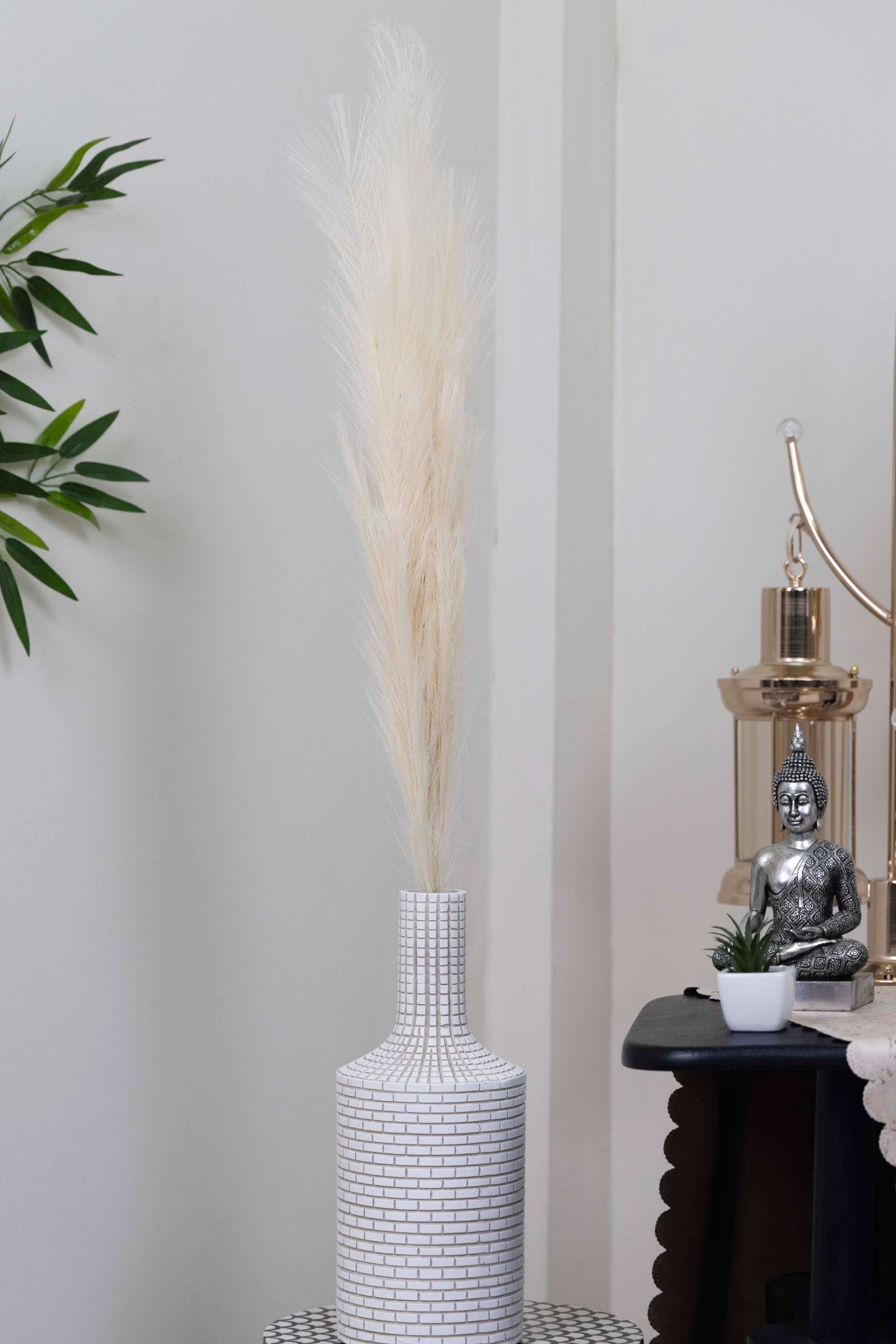 Charm Pampas Grass Stick-Dark Brown