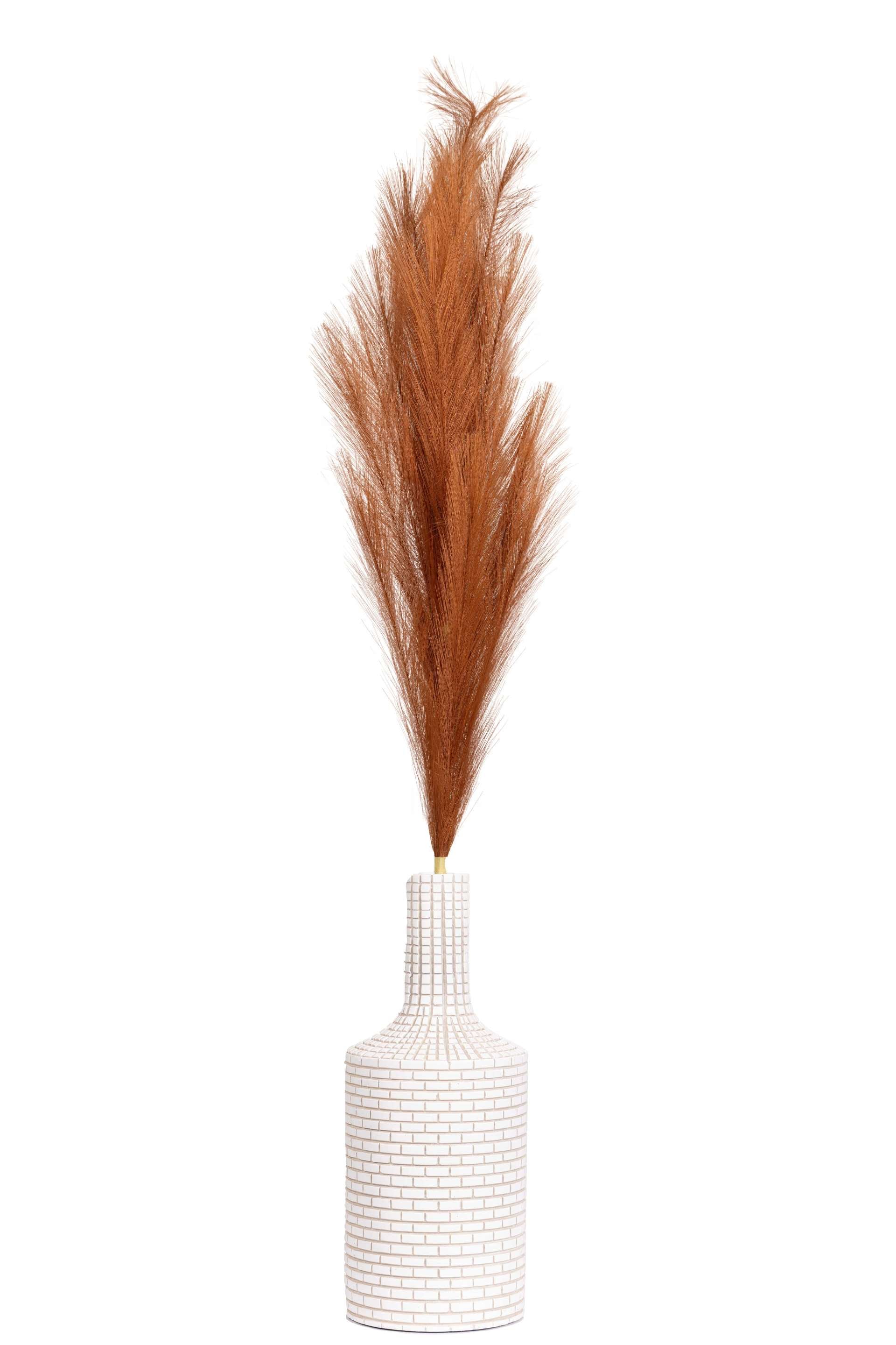 Charm Pampas Grass Stick-Dark Brown