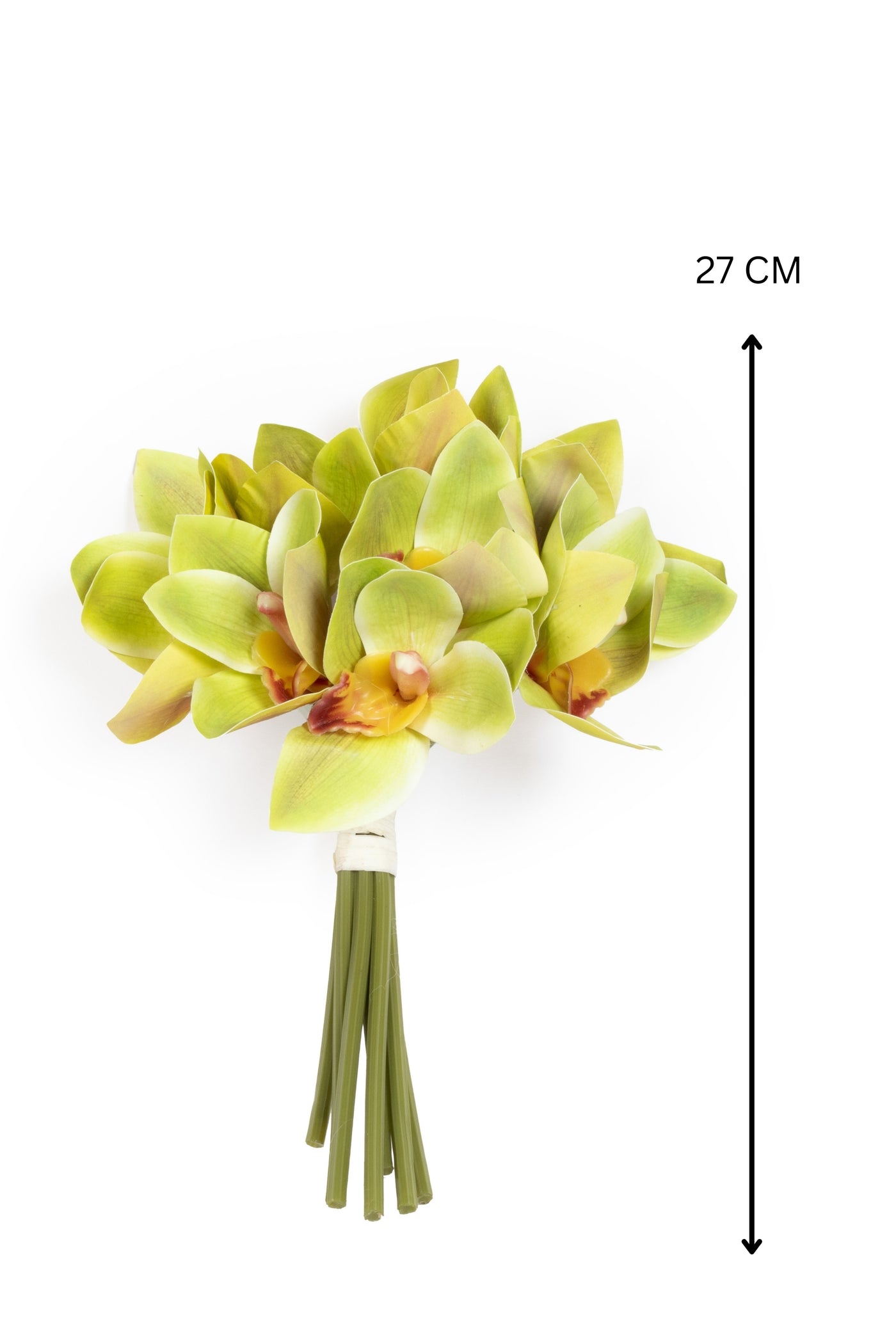 Artificial Orchid Flower Bunch-Green