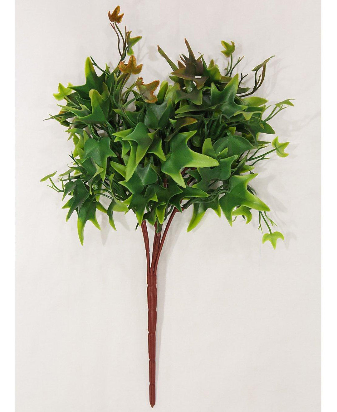 Pollination Artificial small plant Attractive Red Ivy Bunch without Pot for Home/Office Decoration (Pack of 2, Size : 35cm X 35cm X 30cm)