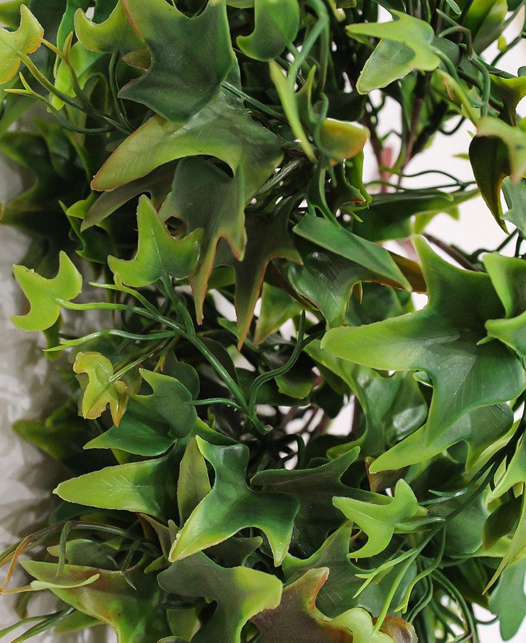 Pollination Artificial small plant Attractive Red Ivy Bunch without Pot for Home/Office Decoration (Pack of 2, Size : 35cm X 35cm X 30cm)