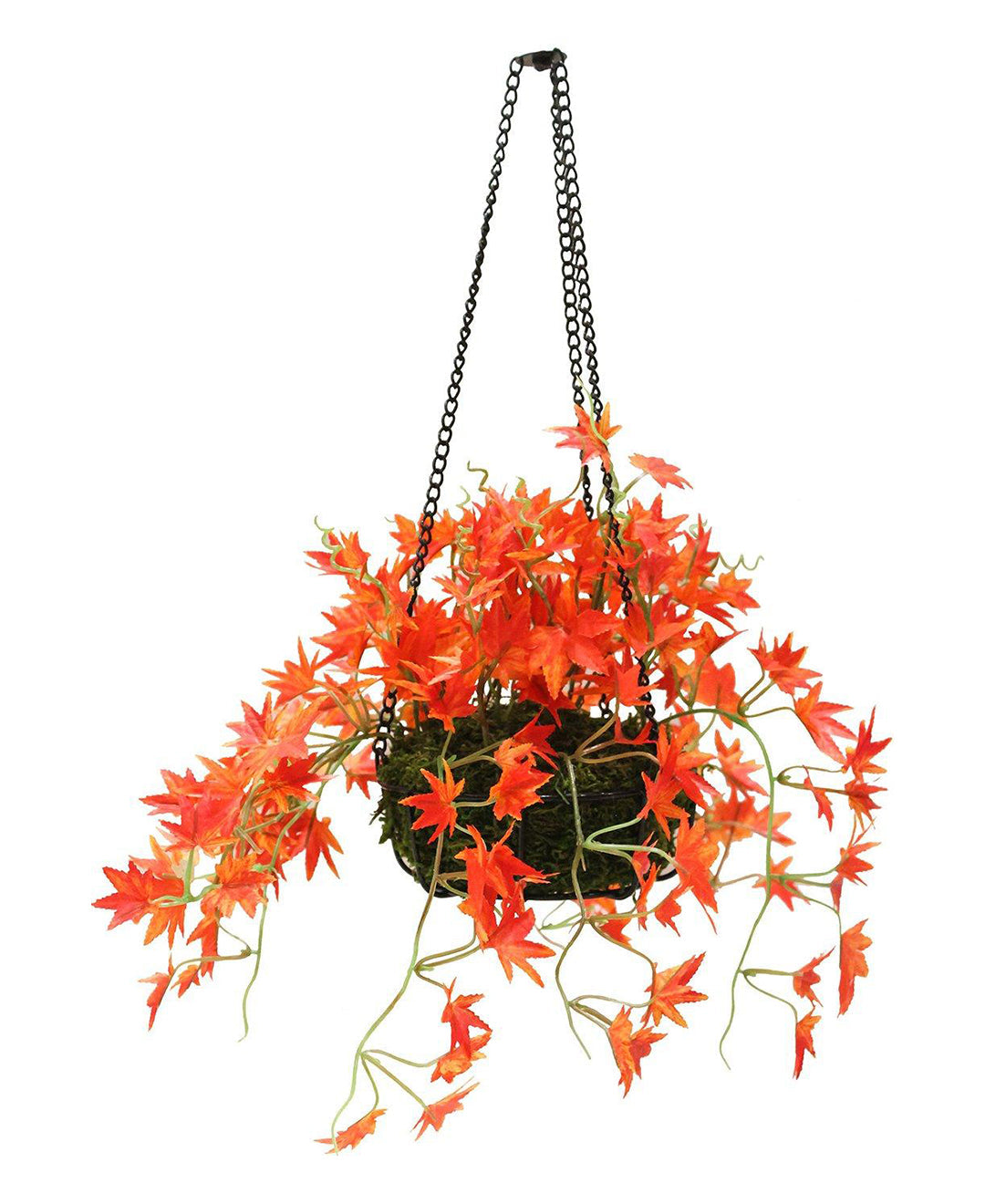PolliNation Alluring Artificial Hanging Flower Creeper with Hanging Metal Stand for Balcony Garden Decoration