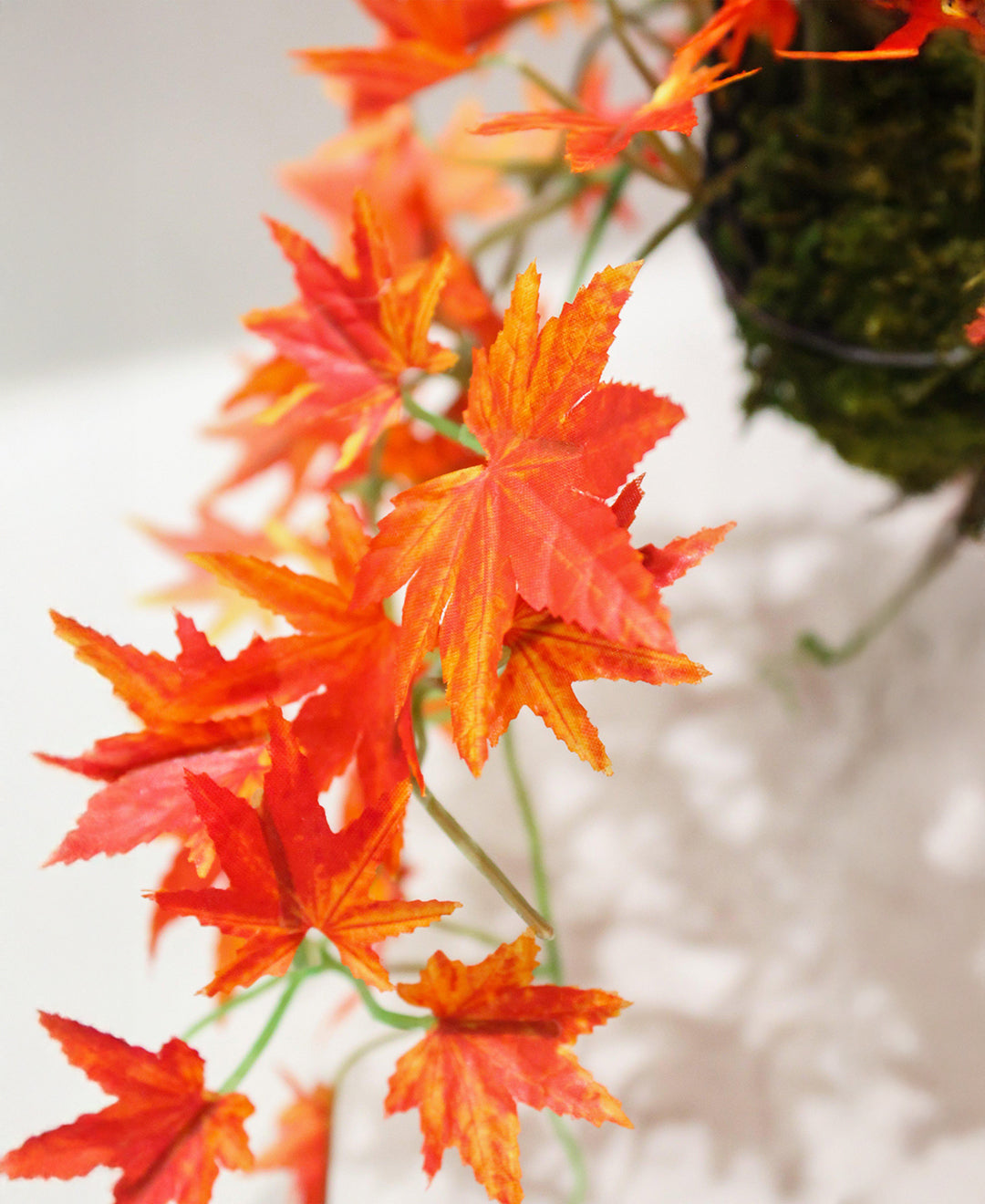 PolliNation Alluring Artificial Hanging Flower Creeper with Hanging Metal Stand for Balcony Garden Decoration