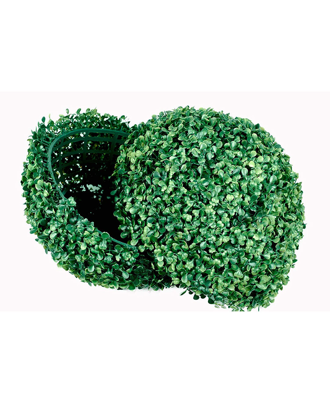 PolliNation Artificial Green Eucalyptus Boxwood Topiary Ball for Backyard, Balcony, Garden, Wedding and Home DÃ©cor  (Pack of 1, 55 cm)