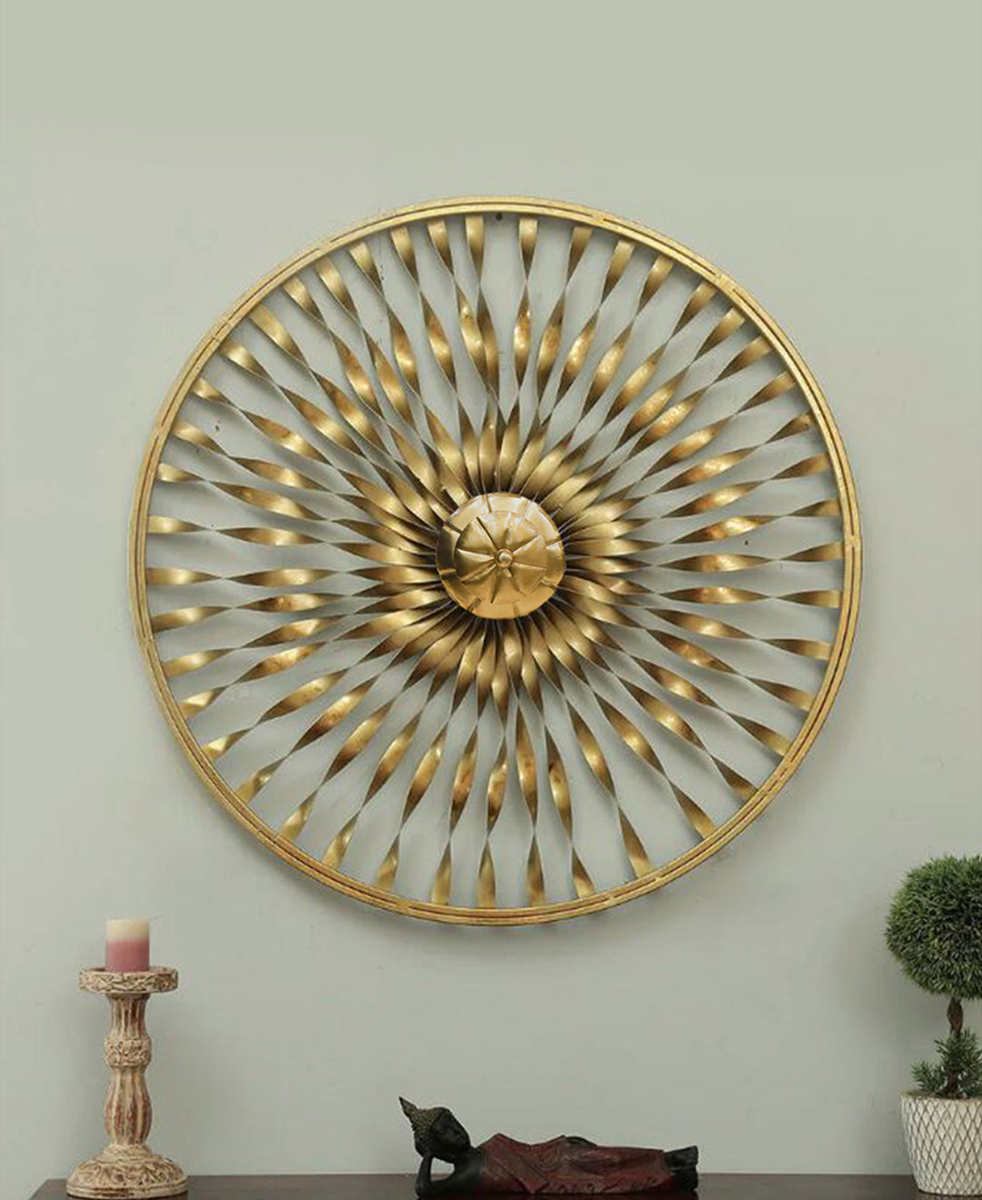 Pollination Radiant Metal Wall Art