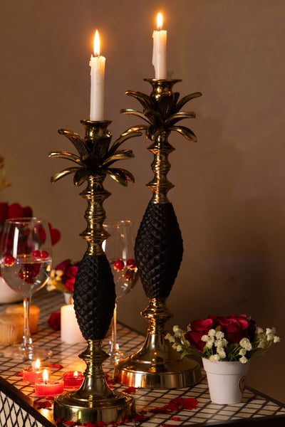 Eternal Glow Pineapple Candle Holders