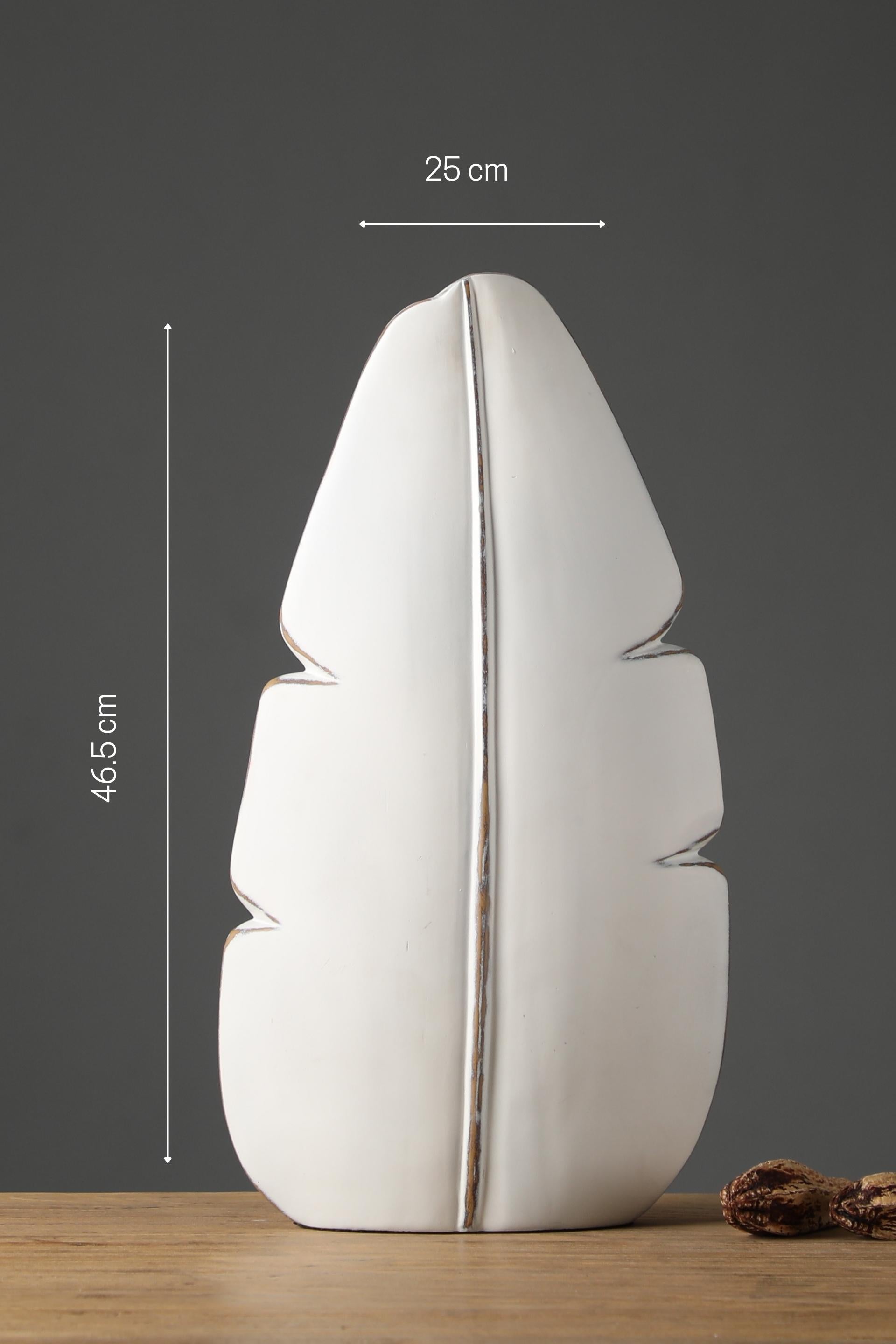 Leaf shape resin vase for your home or office decor