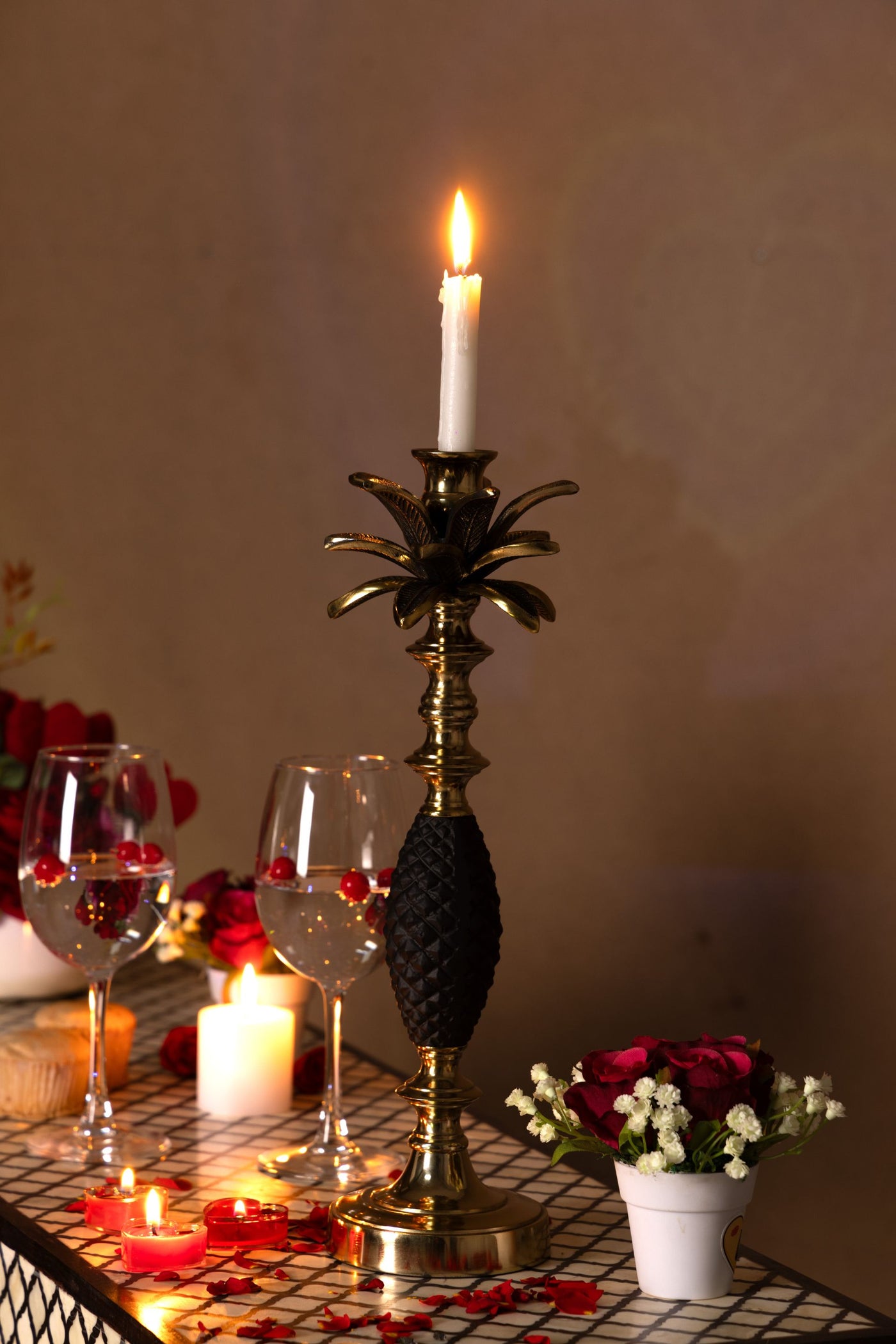 Eternal Glow Pineapple Candle Holders