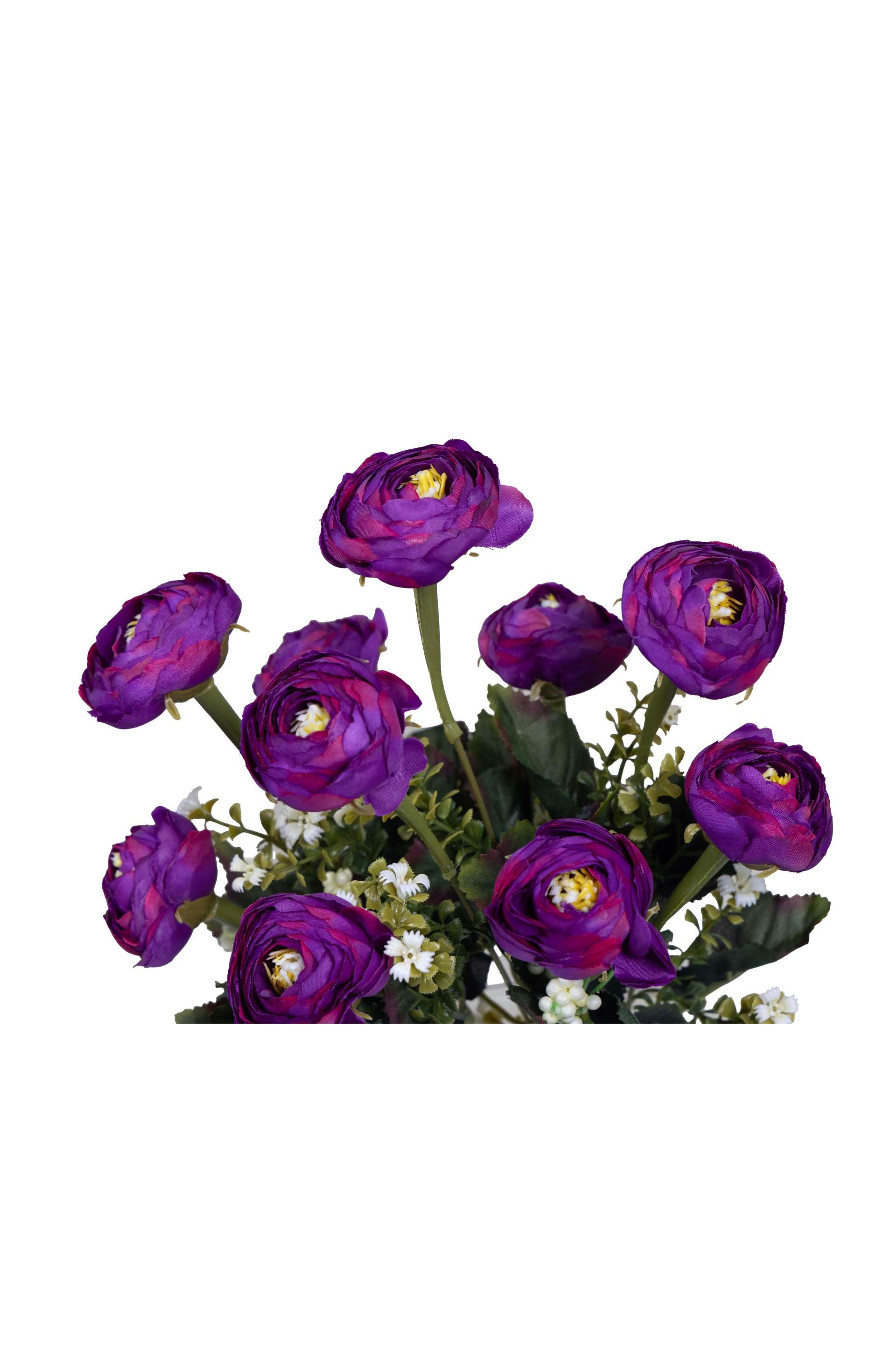 Vibrant Artificial Bloom Flower Bunch-Dark Pink