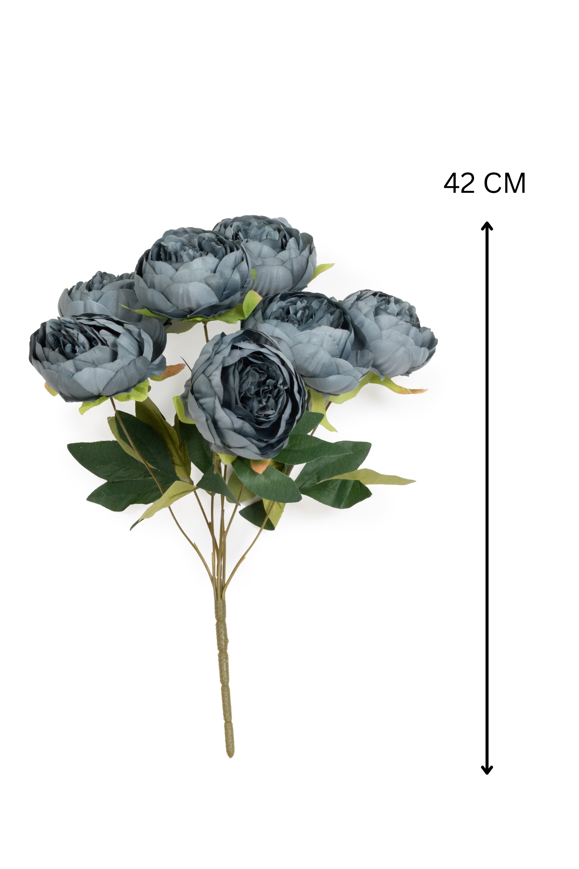 Peony Artificial Flowers Bunch for your home or office decor-Blue