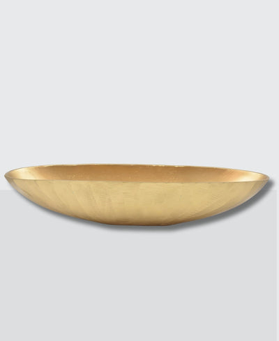 Milan Boat Shaped Metal Platter