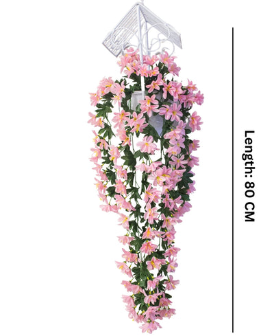 PolliNation Stunning Artificial Hanging Flowers for Wall Hanging |Decoration |Home DÃ©cor (33 inch, Pack of 1)