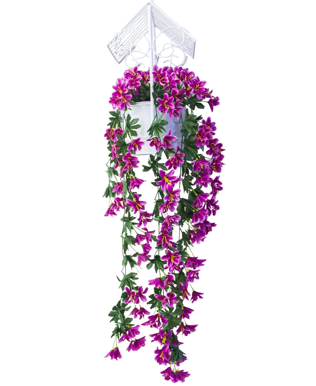 PolliNation Stunning Artificial Hanging Flowers for Wall Hanging |Decoration |Home DÃ©cor (33 inch, Pack of 1)