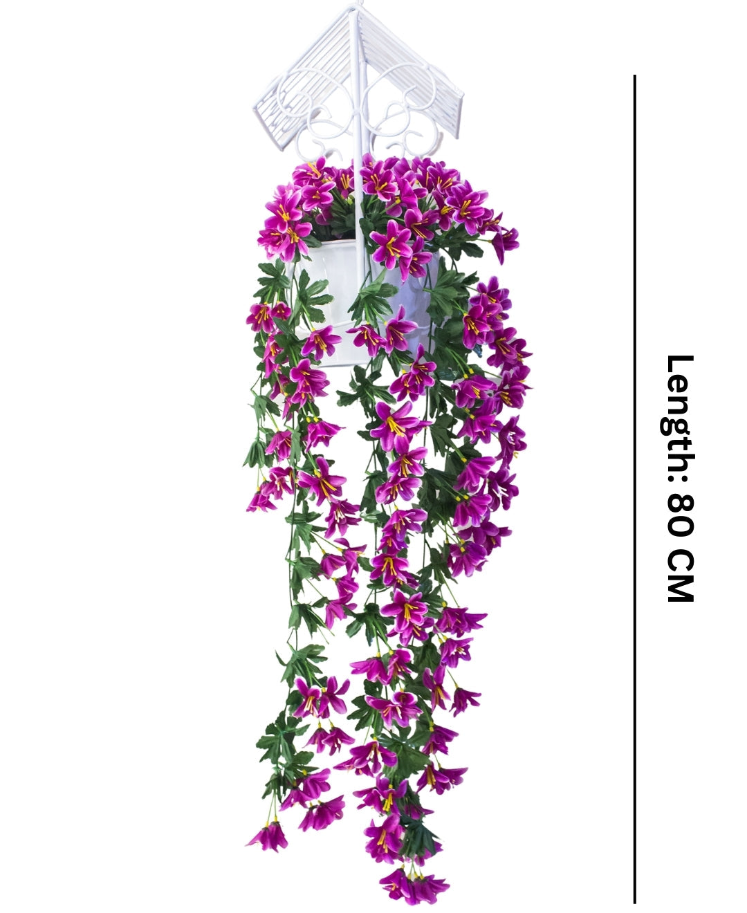 PolliNation Stunning Artificial Hanging Flowers for Wall Hanging |Decoration |Home DÃ©cor (33 inch, Pack of 1)