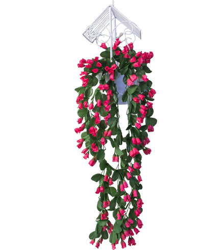 PolliNation Artificial Hanging Flowers for Home Decoration (35 inch, Pack of 1)