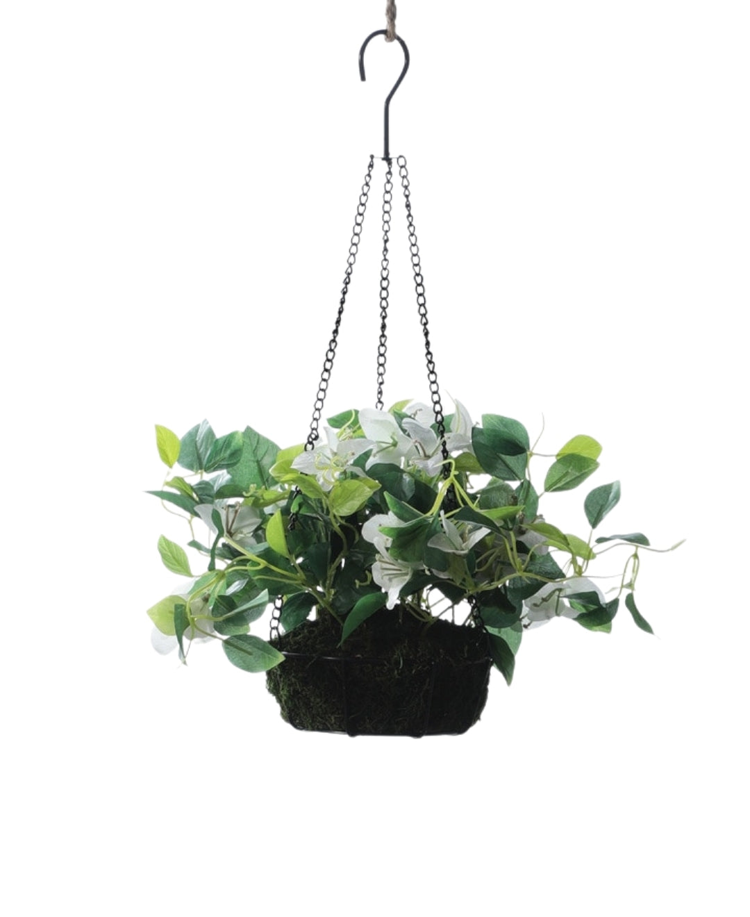 PolliNation Elegant Artificial Green Succulent plants online With Metal Pot (Pack of 1)