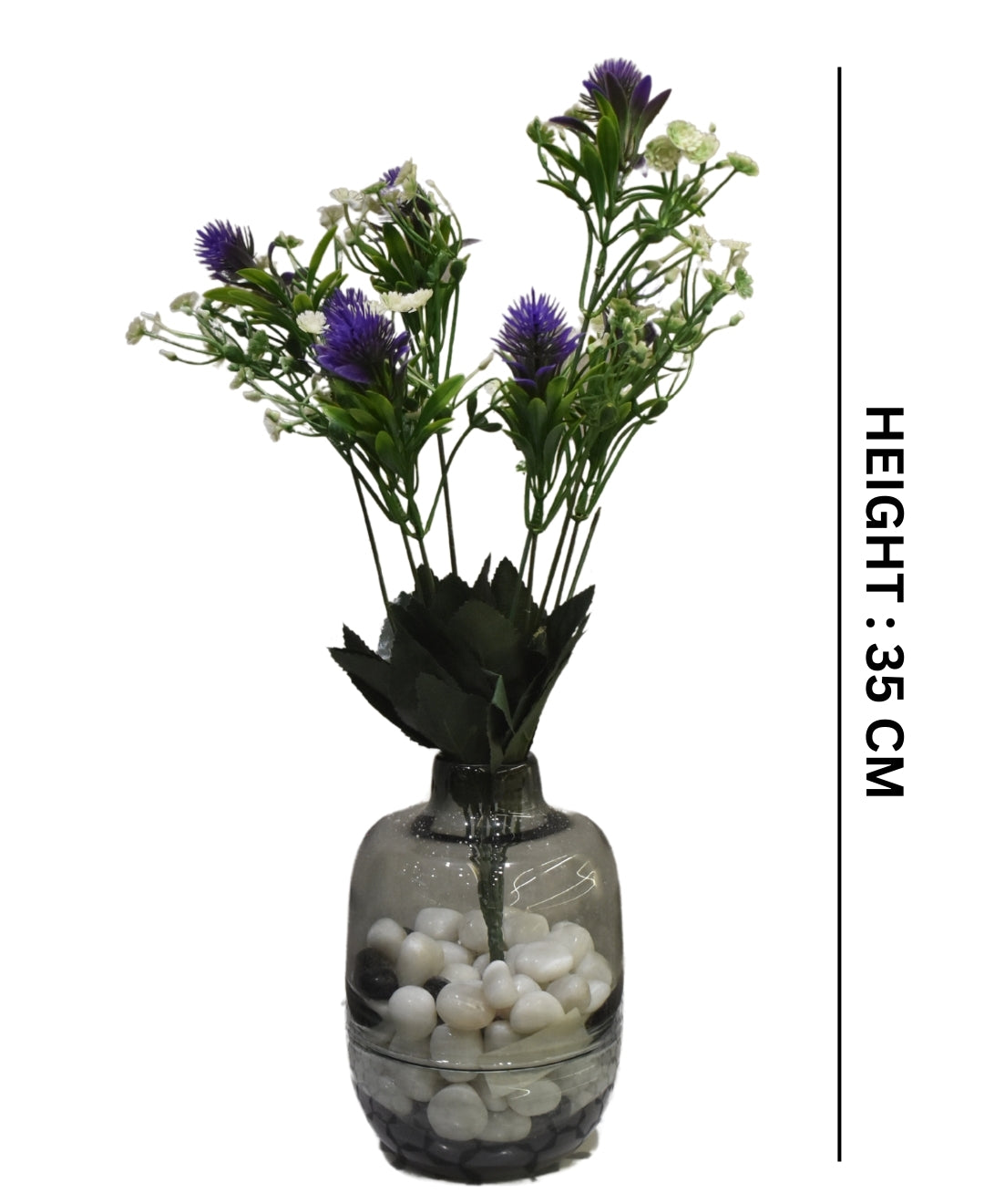 Pollination Classy Artificial small plant  Bunch without Pot for Home DÃ©cor (Pack of 2)