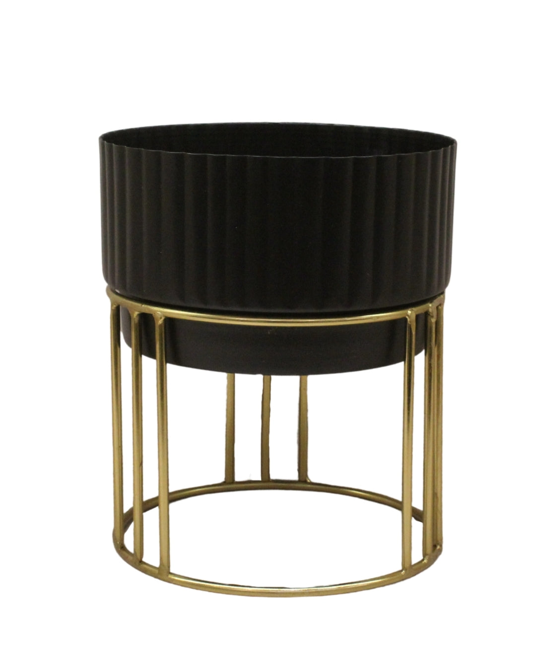 Pollination weston crafts metal Planter stand with pot for your Home or Office Decor-Small