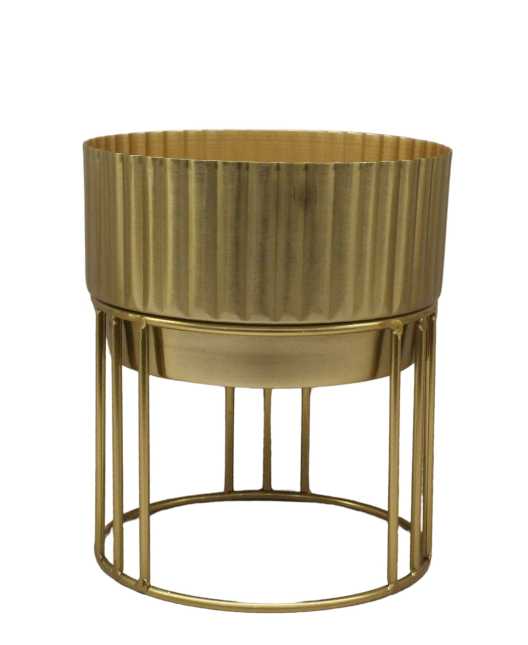 Pollination weston crafts metal Planter stand with pot for your Home or Office Decor-Small