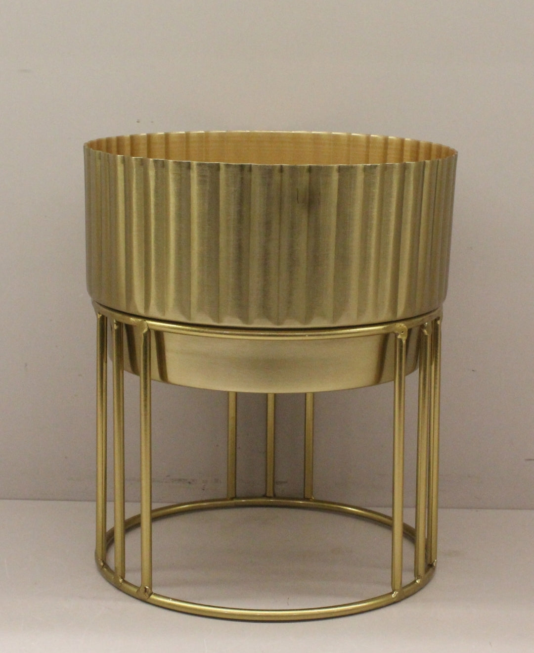 Pollination weston crafts metal Planter stand with pot for your Home or Office Decor-Small