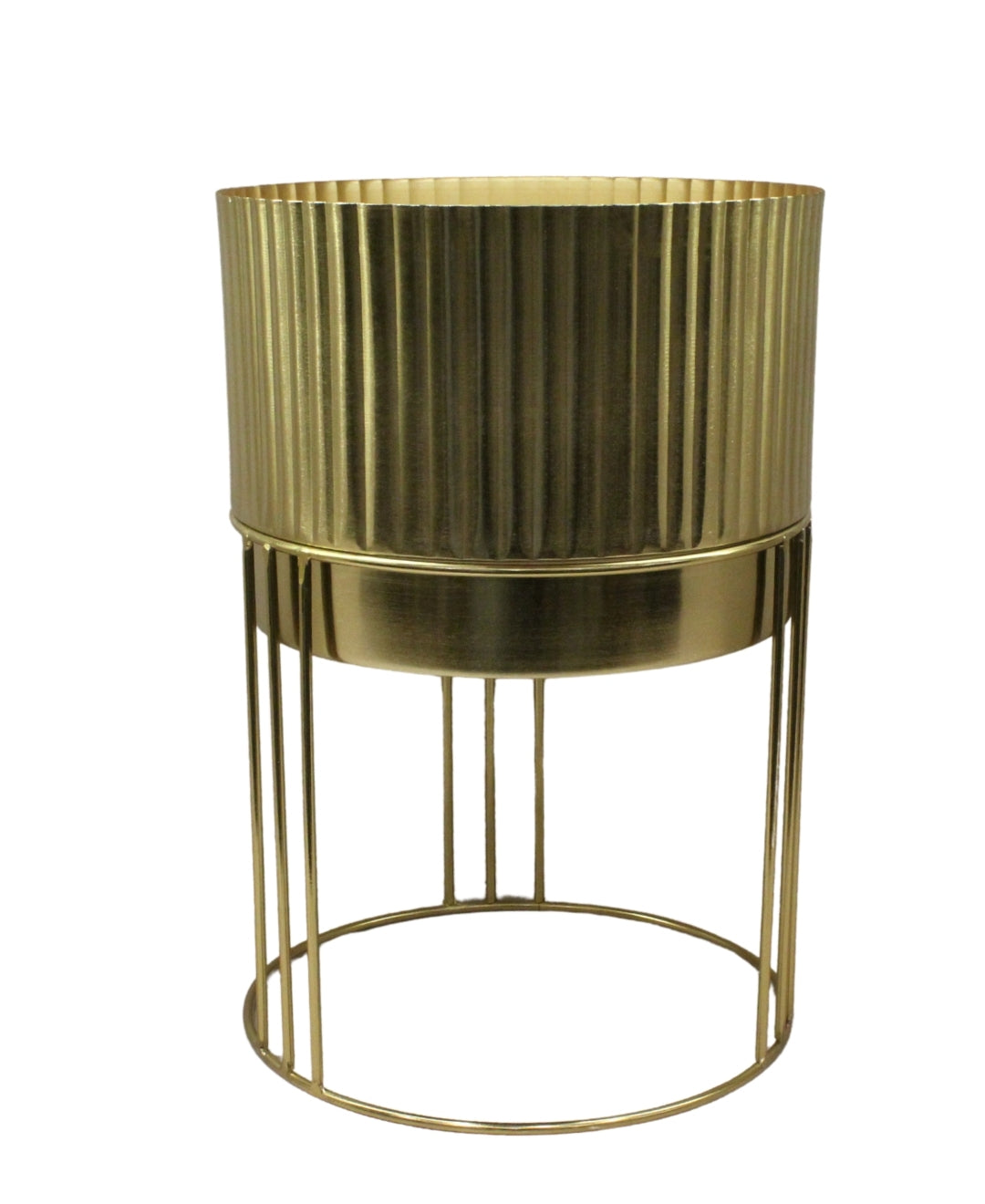 Pollination weston crafts metal Planter stand with pot for your Home or Office Decor-Large