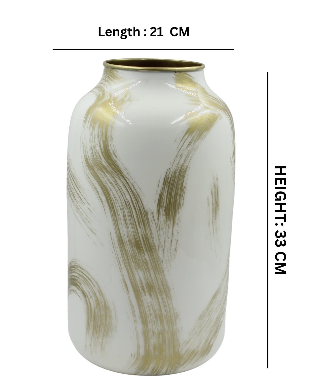 PolliNation Metal Flower vase for Home Decor and Office Decor