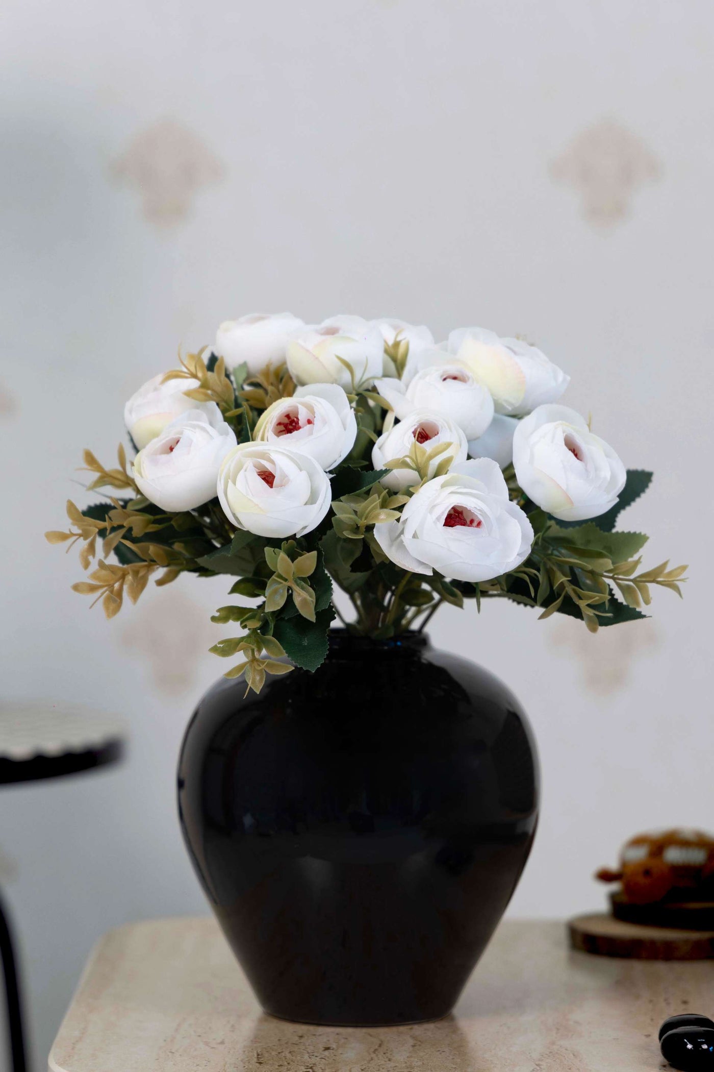 Camellia Flower Bunch-White