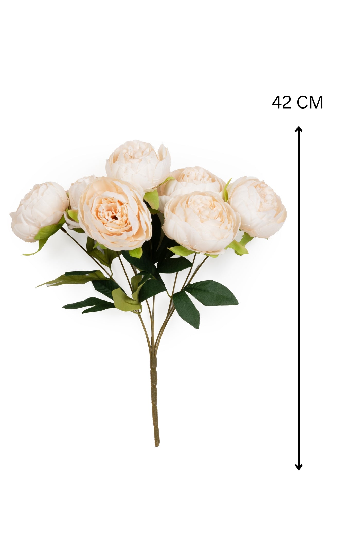 Peony Artificial Flowers Bunch for your home or office decor-Peach