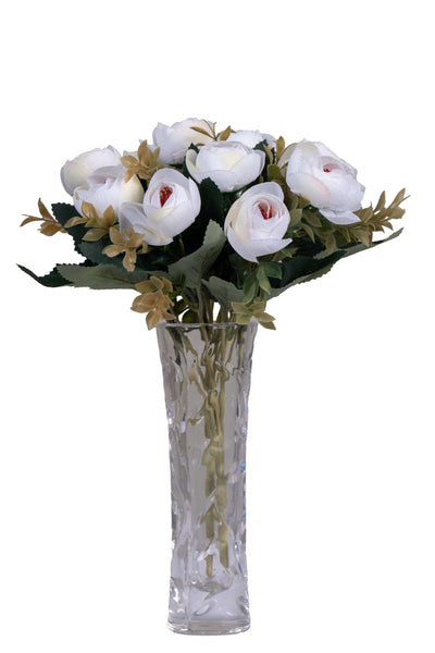 Camellia Flower Bunch-White