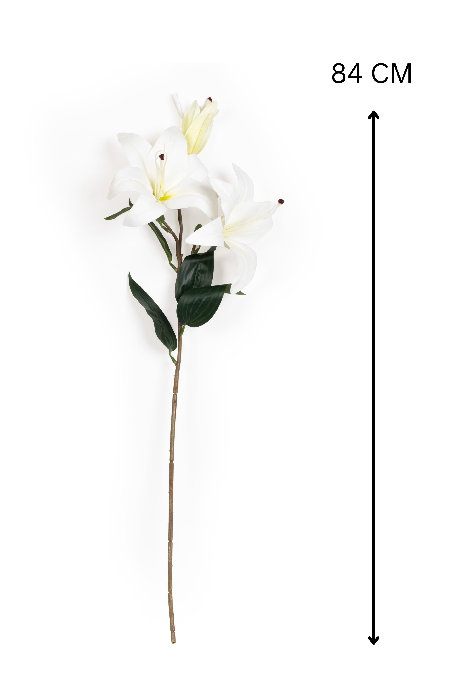 Artificial Lily Flower Stick-White