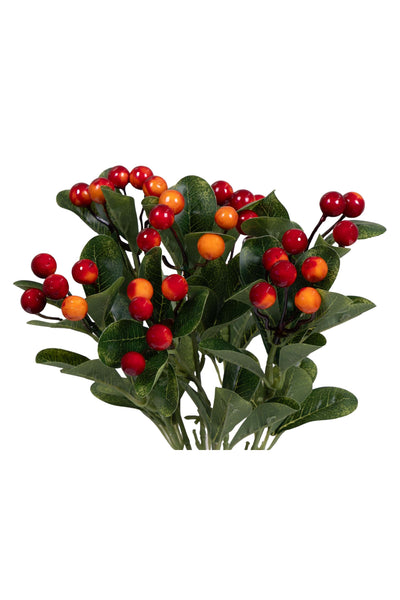 Vibrant Artificial Cherry Bunch-Red