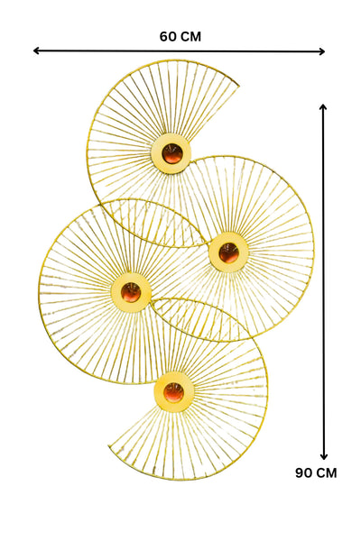 PolliNation Radiant Circular Metal Wall Art