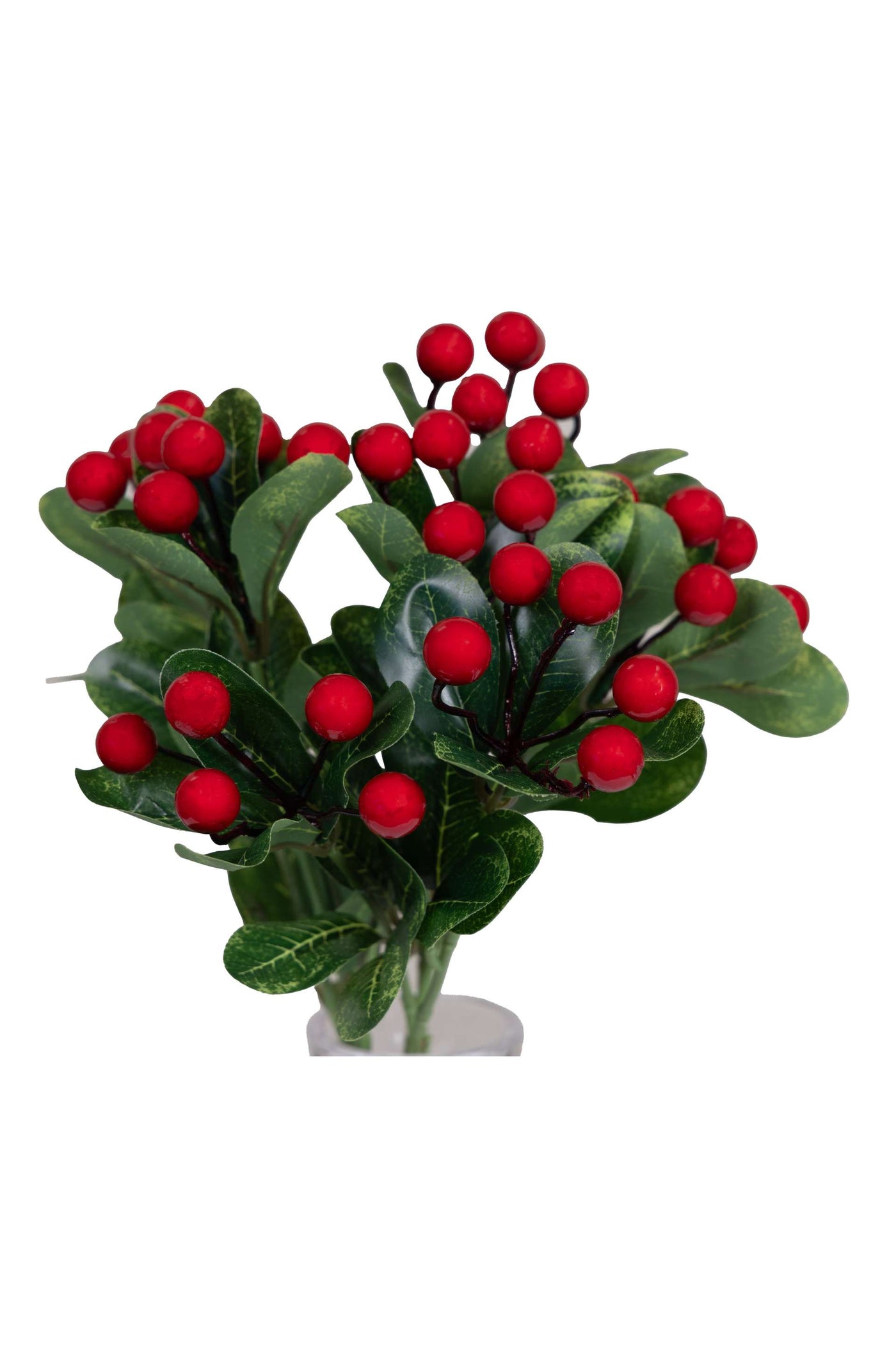 Vibrant Artificial Cherry Bunch-Red