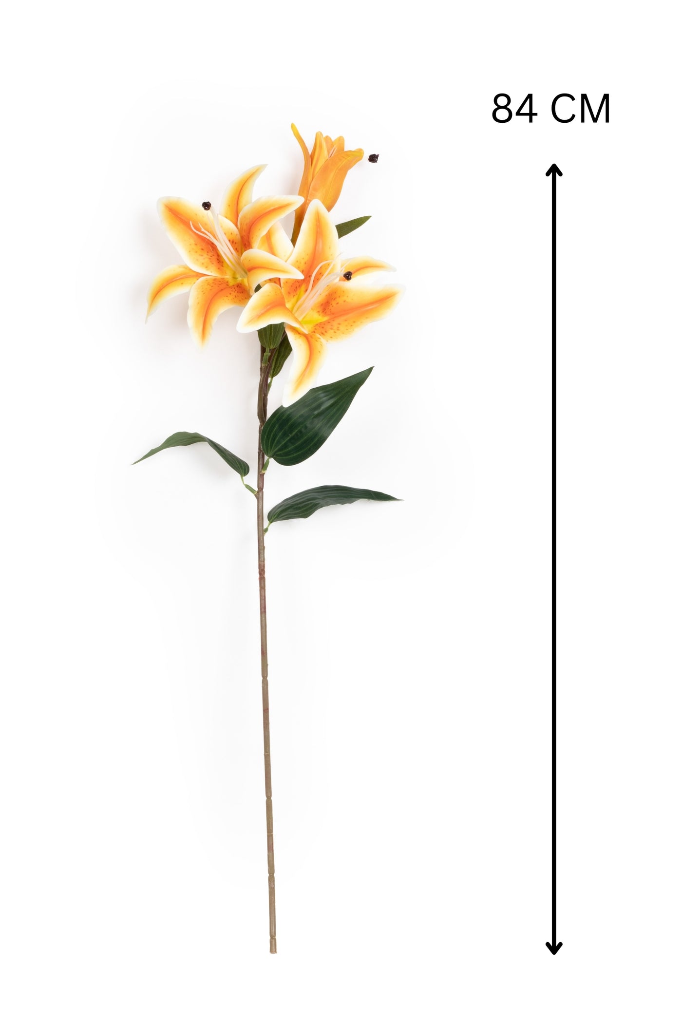 Artificial Lily Flower Stick-Orange