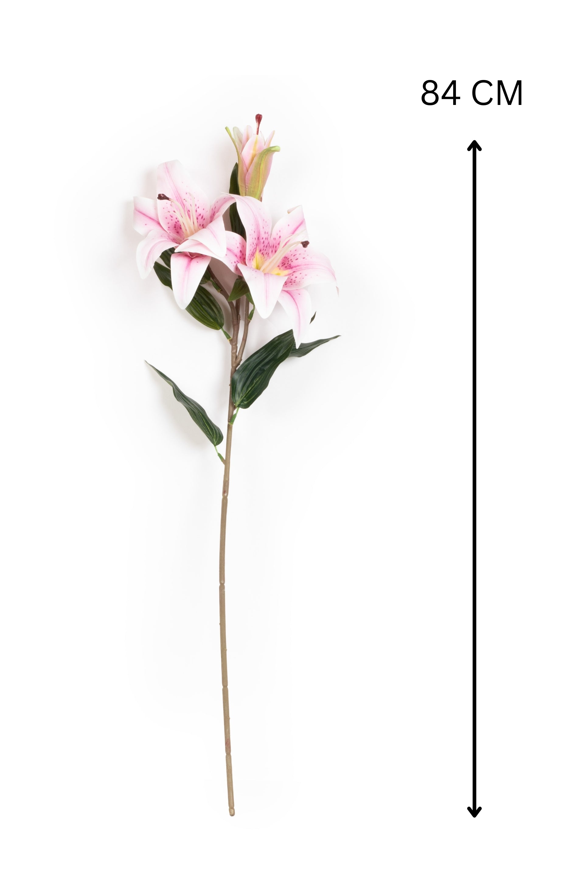 Artificial Lily Flower Stick-White