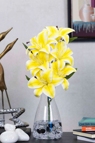 Artificial Lily Flowers for your home or office decor-Orange