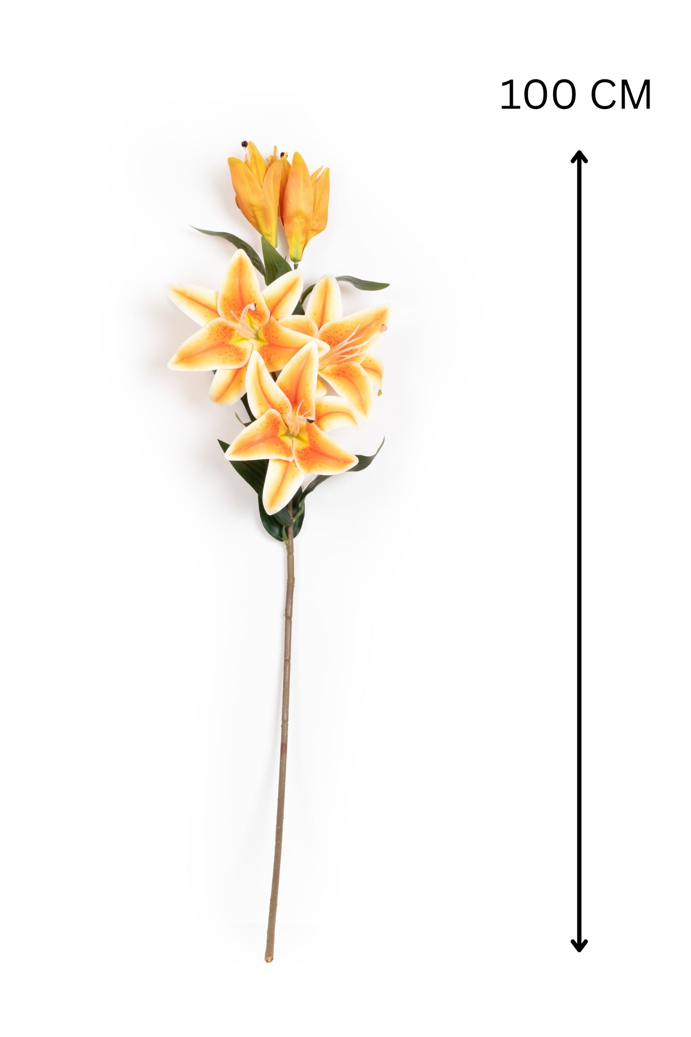 Art Street Artificial Oriental Lily Flower Sticks-Orange